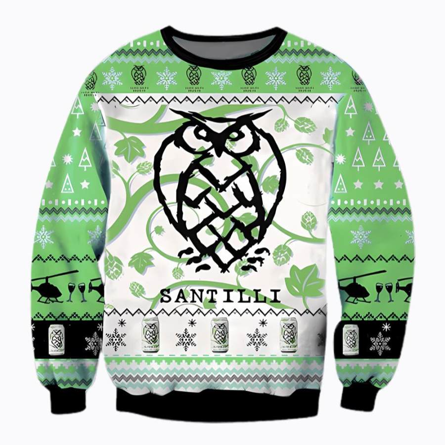 

SantIlli Beer 3D-Druck Ugly Christmas Sweatshirt Für Herren