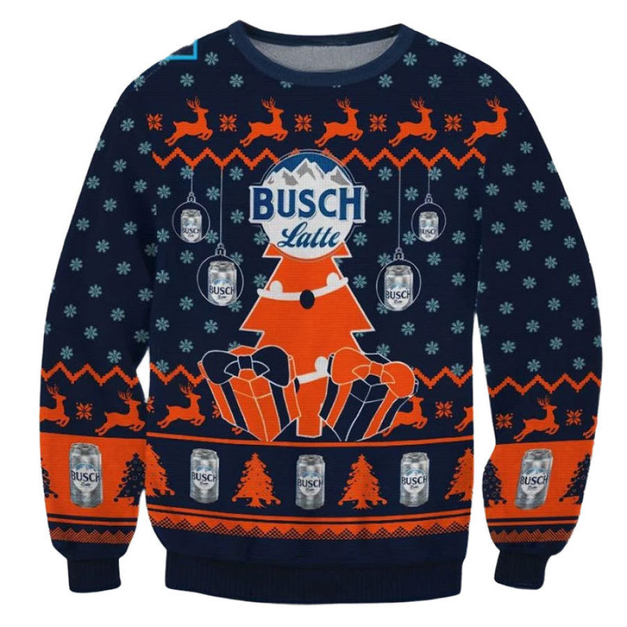 

Sudadera Navideña Fea Con Estampado 3D De Busch Latte Para Hombre