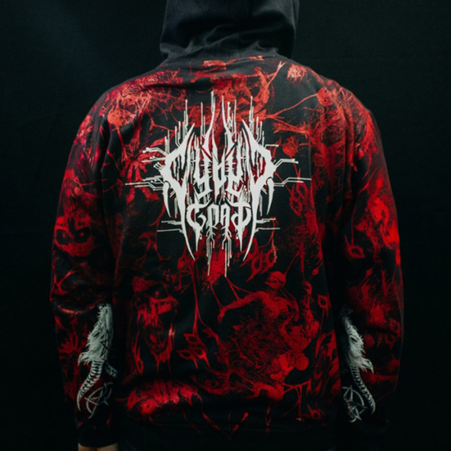 

Sudadera Extragrande Con Estampado Grande Y Extragrande De Evil Blood