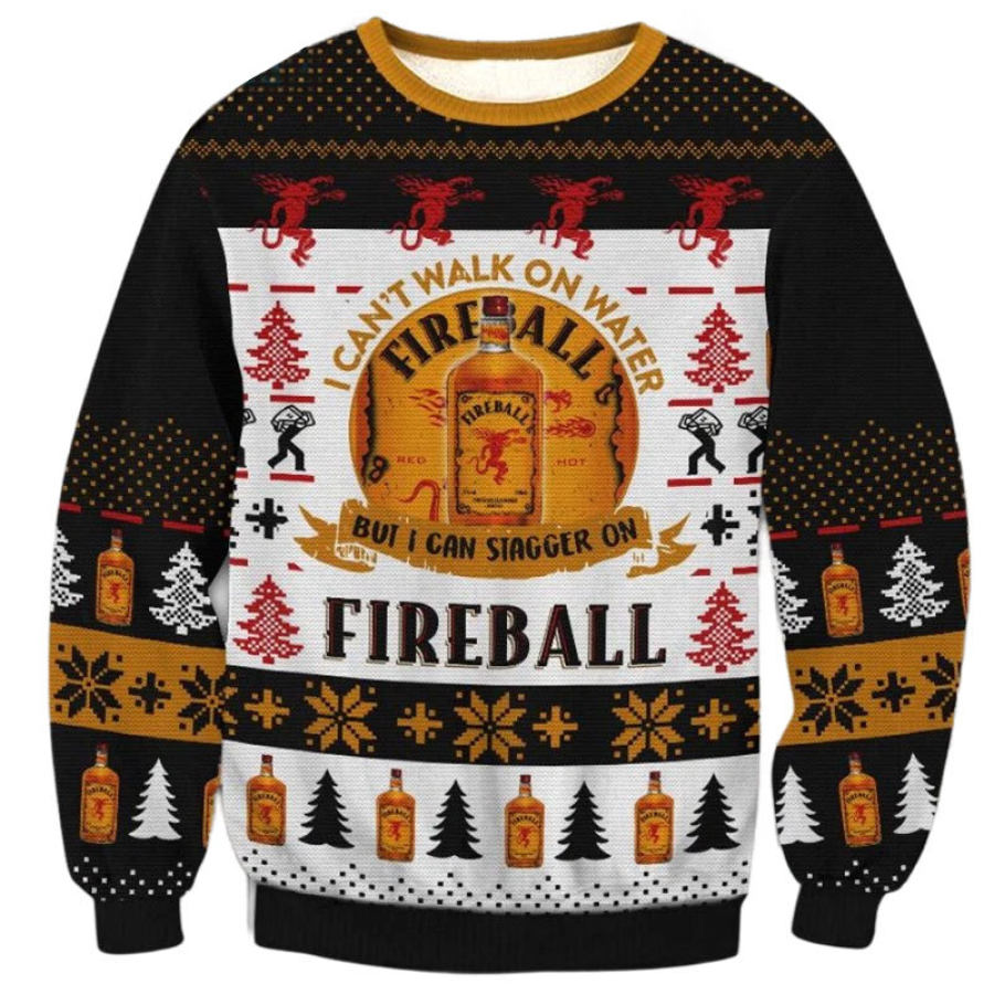 

Men's Liquor 3D Print Ugly Christmas Sweatshirt