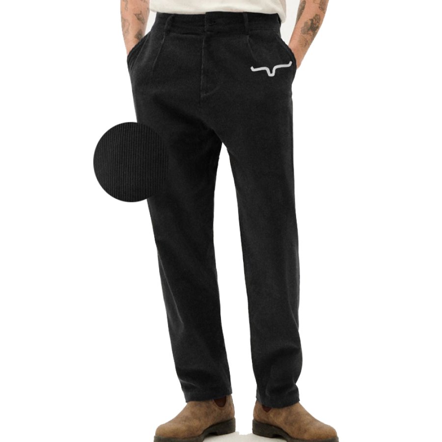 

Herren Vintage Cord-Cargohose Lässige Outdoor-Hose