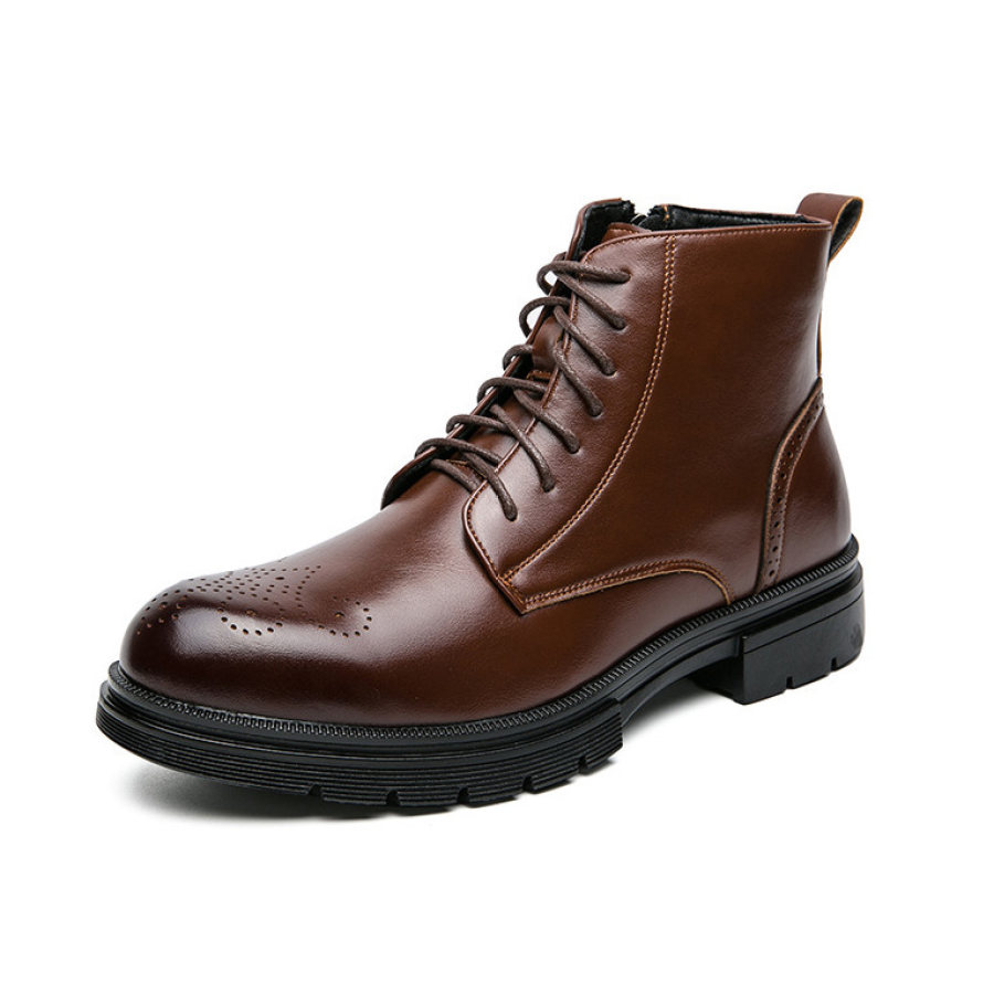 

Men's Martin Boots British Style Brogue Work Boots