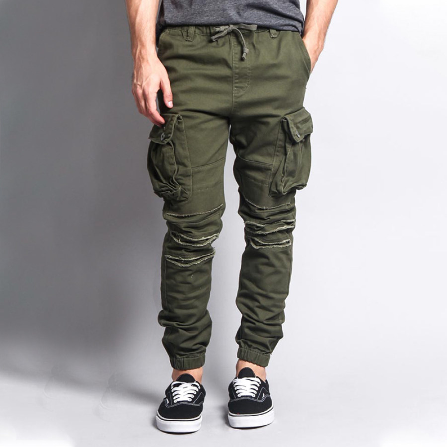 

Pantalones De Correr De Carga Grande Hasta La Rodilla Desgastados Para Hombre Pantalones Informales Con Cordón A Media Cintura Pantalones De Pierna Pequeña Para Exteriores Pantalones De Motocicleta