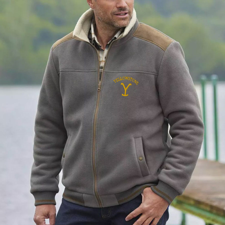 

Herren Vintage Yellowstone Polar Fleece Jacke