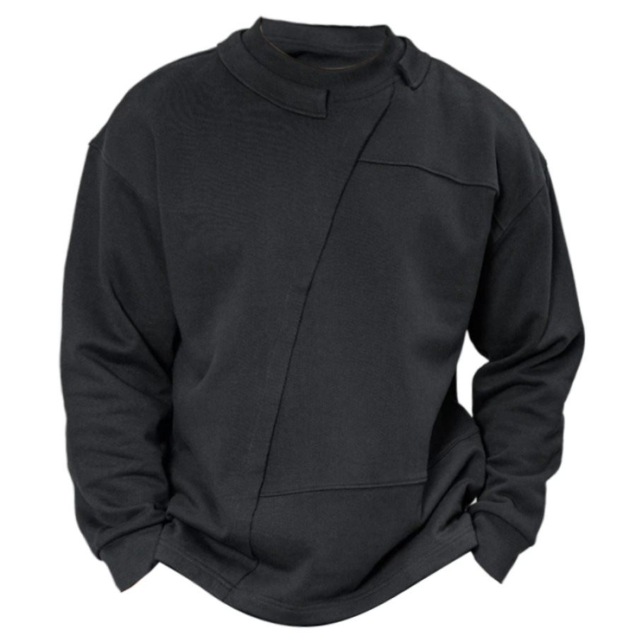 

Sweat-shirt Patchwork Décontracté Simple Pour Hommes