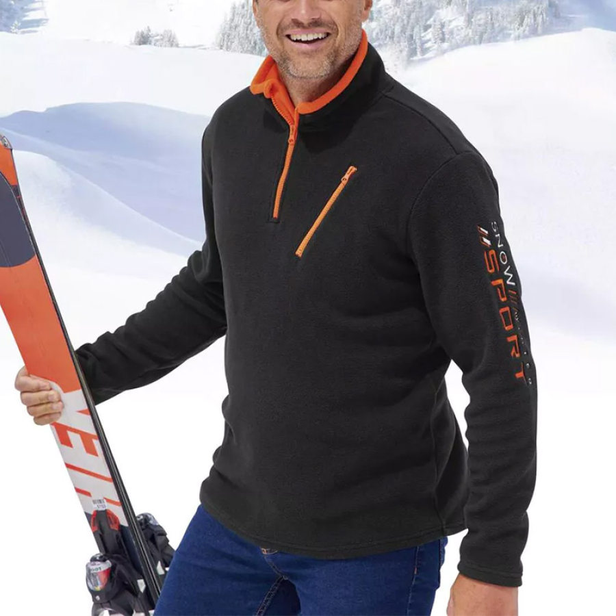 

Sudadera De Forro Polar Para Hombre Para Esquí Al Aire Libre Cálida