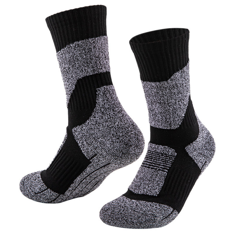 

Thickened Towel Mountaineering Running Hiking Outdoor Socks Sweat-absorbent Mid-calf Sports Socks