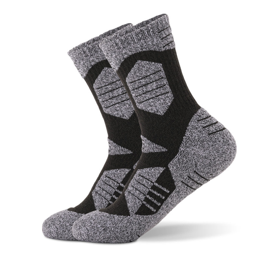 

Thickened Towel Mountaineering Running Hiking Outdoor Socks Sweat-absorbent Mid-calf Sports Socks