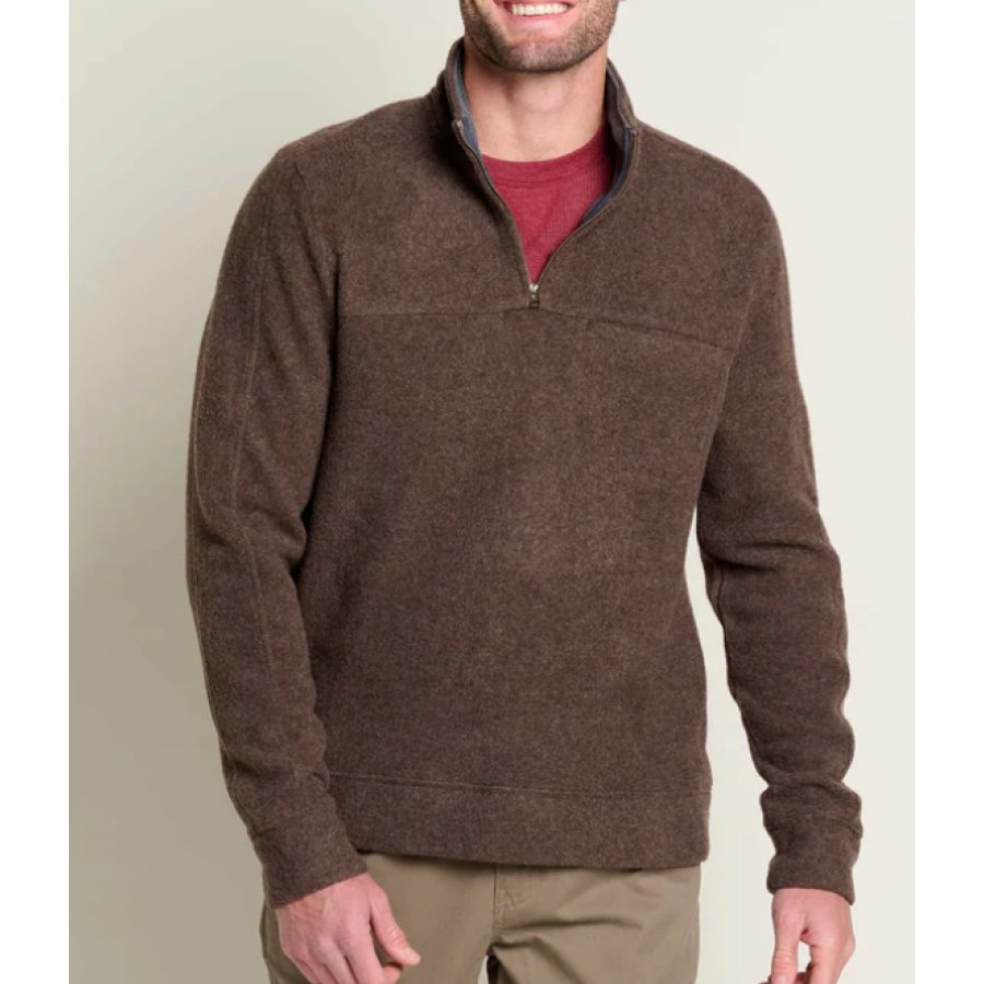 

Sudadera De Forro Polar Para Exteriores Top Táctico Informal Con Cremallera De 1/4 Y Cuello Alto