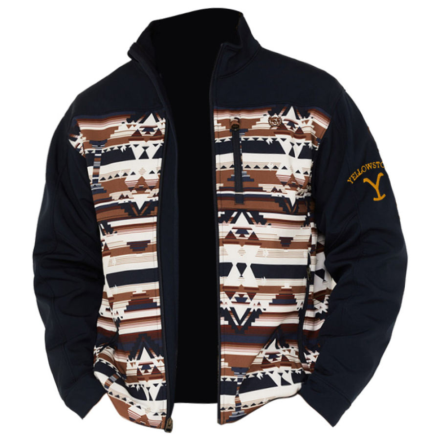 

Retro-Ethno-Yellowstone-Jacke Für Herren