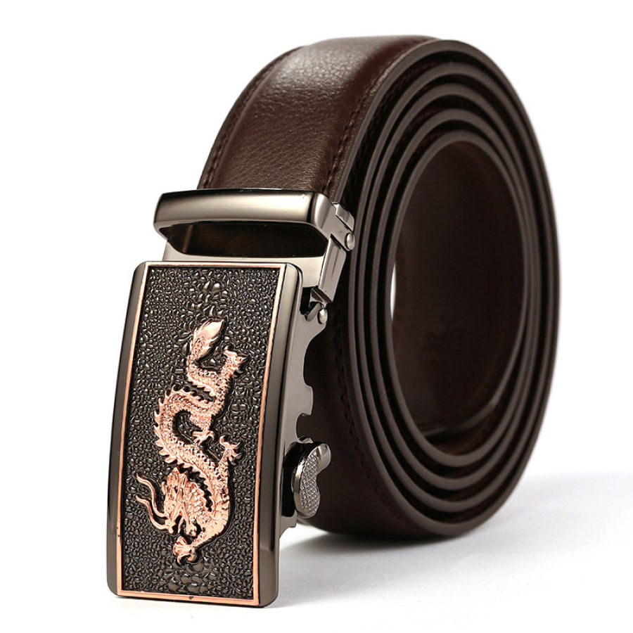 

Ceinture Dragon à Boucle Automatique Rétro Pour Hommes