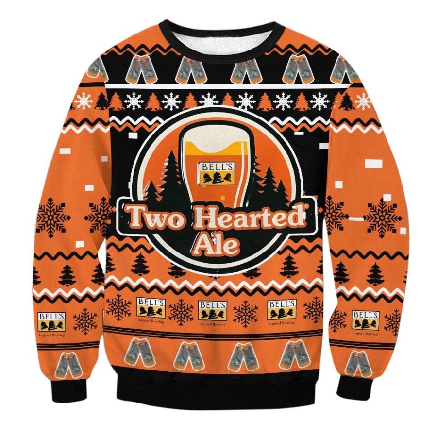 

Sudadera Navideña Fea Con Estampado 3D De Two Hearted Ale Bell's Brewery Para Hombre