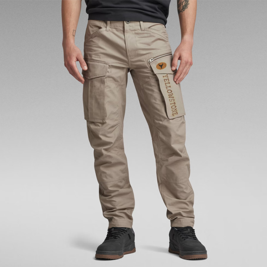 

Pantalon Cargo Décontracté D'extérieur Yellowstone Avec Poche Zippée Pour Hommes