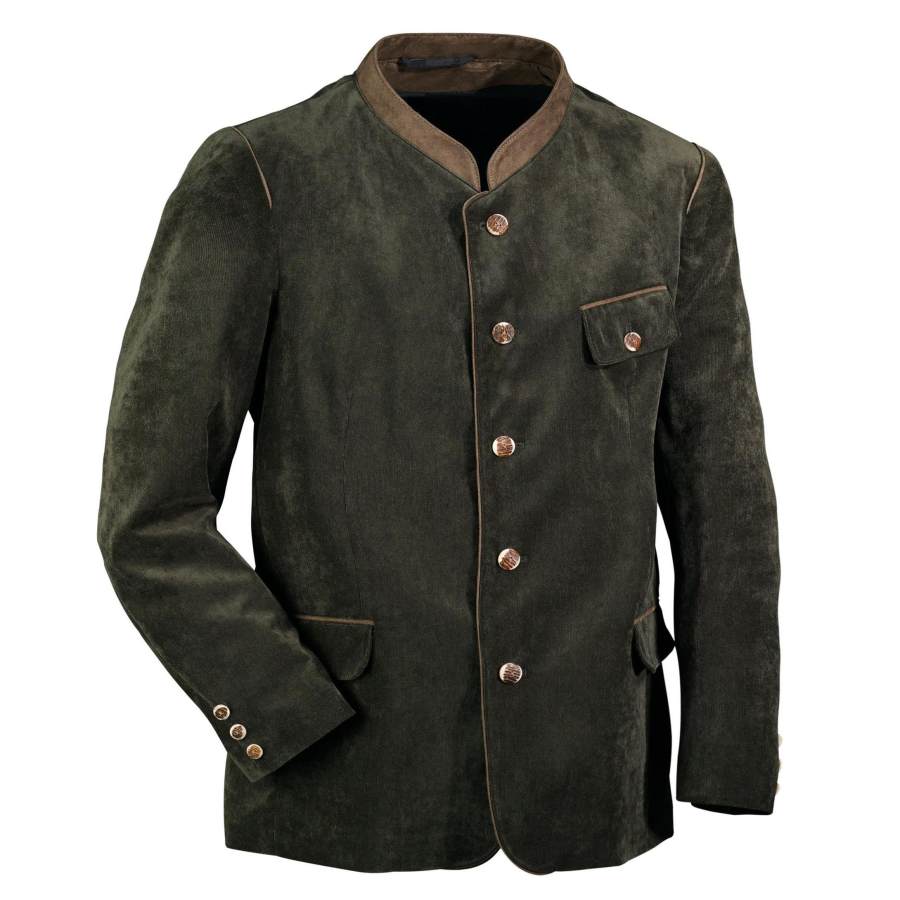 

Manteau De Veste à Col Montant En Velours Côtelé Vintage Pour Hommes Couleur Contrastée Chaude