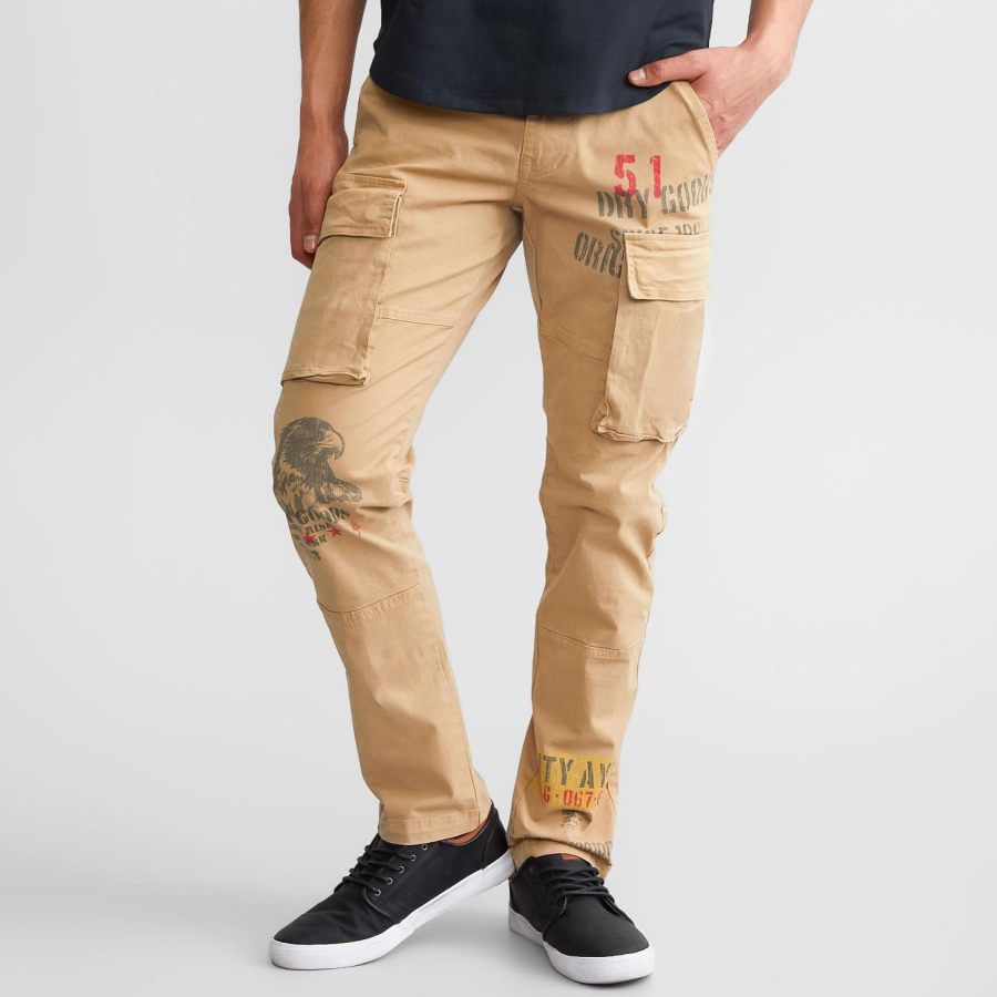 

Men's Cargo Pants Outdoor Multi-Pocket Eagle Print Tactical Trousers