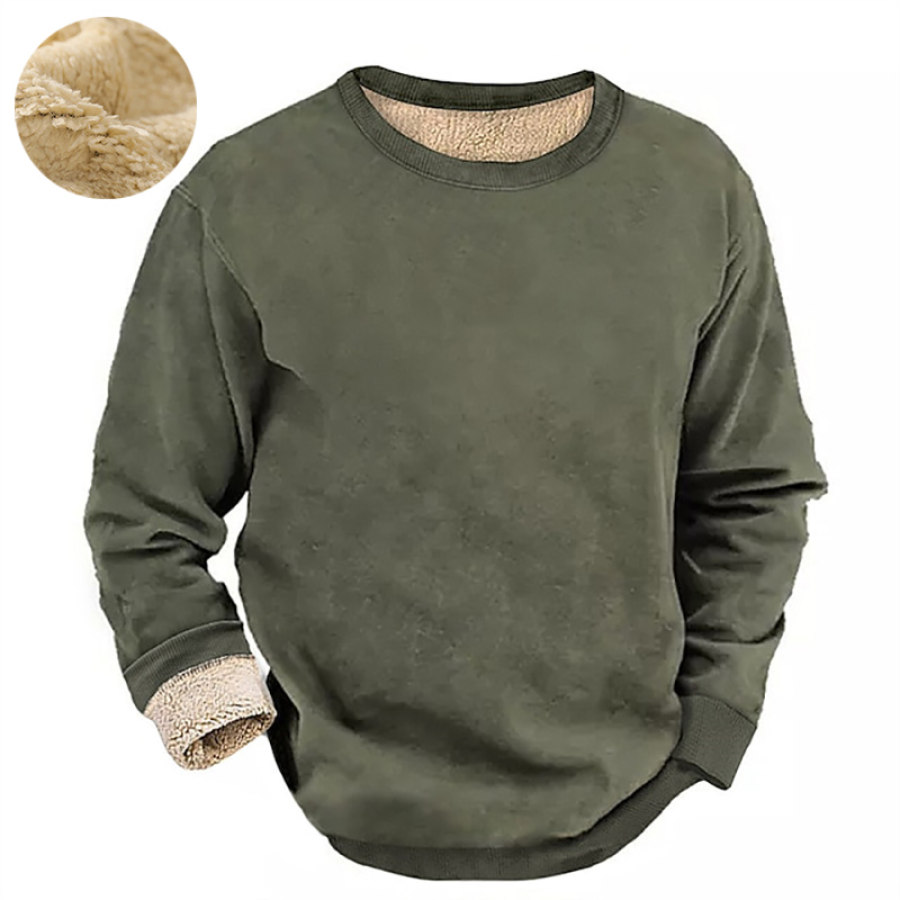 

Sweat-shirt D'extérieur En Polaire Pour Hommes Hauts Chauds Quotidiens