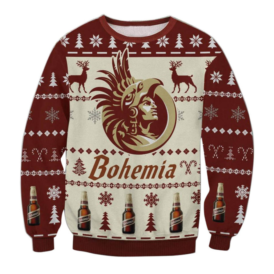 

Sudadera Fea Navideña Con Estampado 3D De Bohemia Para Hombre