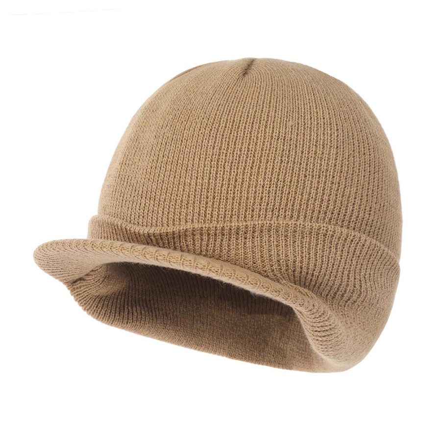 

Men's Outdoor Woolen Knitted Hat Warm Peaked Cap