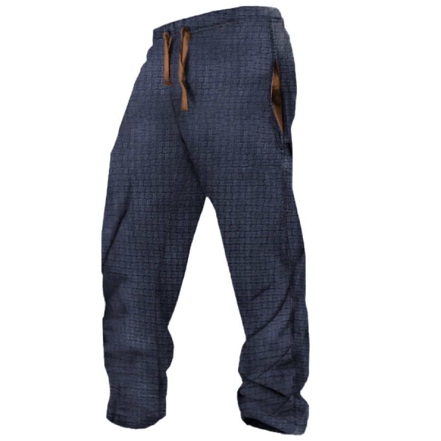 

Pantalon De Survêtement Décontracté De Couleur Contrastée Vintage Pour Hommes