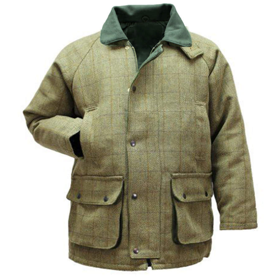 

Chaqueta Transpirable De Tweed Para Hombre Ropa De Trabajo Abrigo Táctico Con Múltiples Bolsillos Al Aire Libre