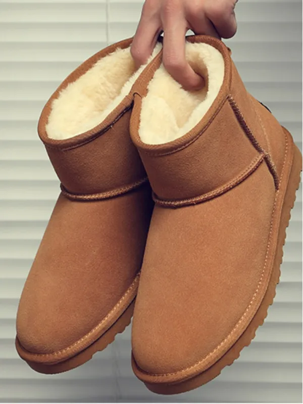 Unisex Fleece Thickened Waterproof And Warm Snow Boots - Gethefashion.chimpone.com 