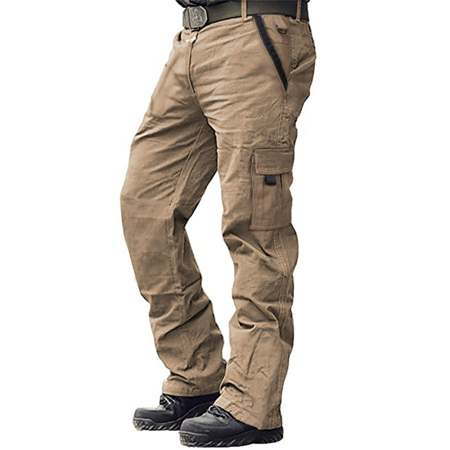 

Pantalones Cargo Para Hombre Pantalones De Trabajo De Color En Contraste Tácticos Diarios Al Aire Libre