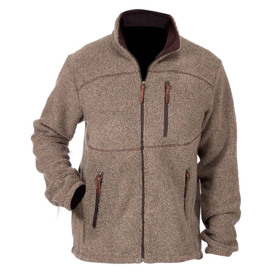 

Chaqueta De Color De Contraste Gruesa Y Cálida De Forro Polar Vintage Para Hombre
