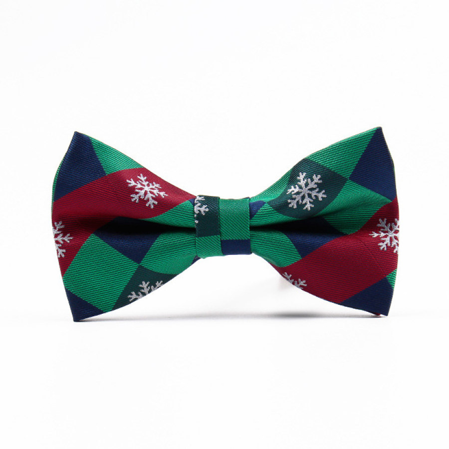 

Мужской рождественский жаккардовый модный повседневный галстук-бабочка