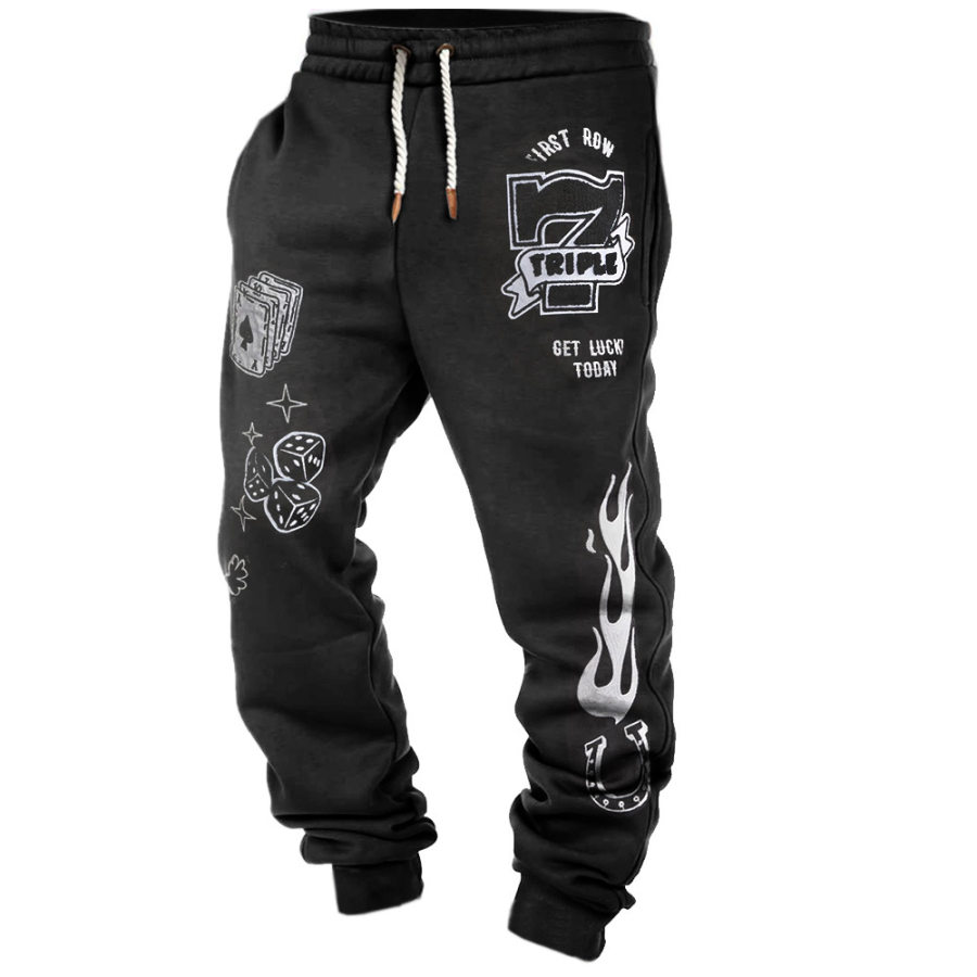 

Pantalons De Survêtement Pour Hommes Pantalons De Survêtement Rétro Décontractés Rock