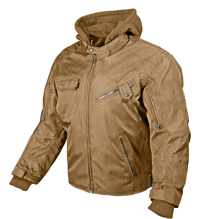 

Chaqueta Con Capucha De Manga Larga Para Trabajo Al Aire Libre Vintage Para Hombre