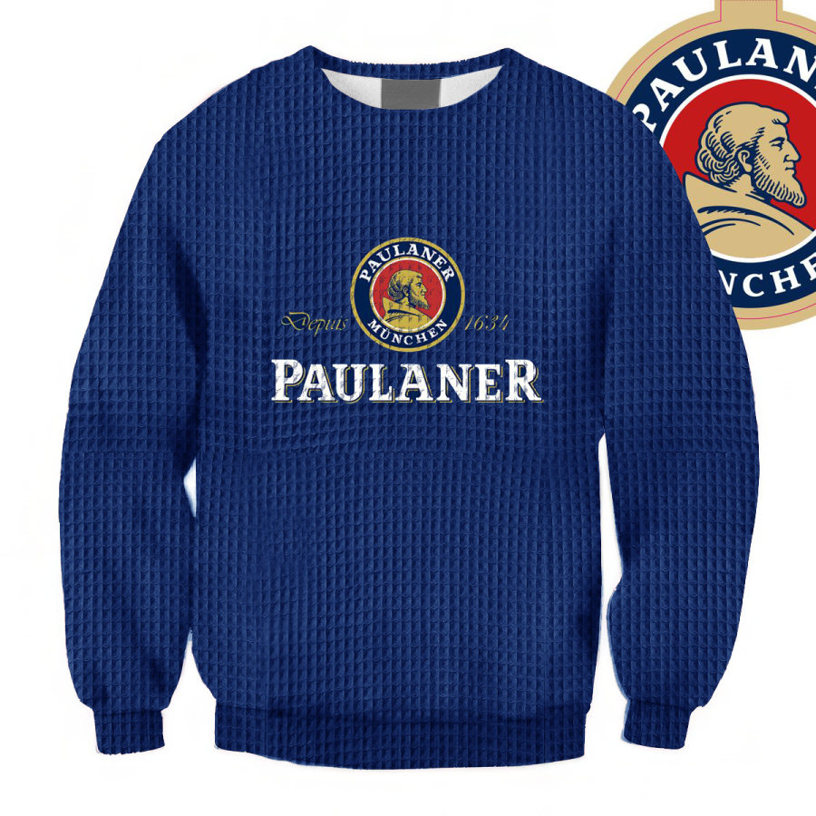 

Sudadera Extragrande Unisex Con Estampado De Gofres Paulaner