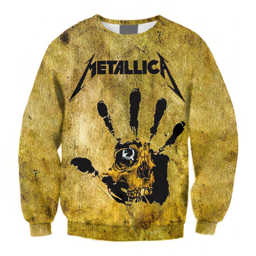 

Sweat-shirt Surdimensionné Unisexe Imprimé Groupe De Rock Heavy Metal