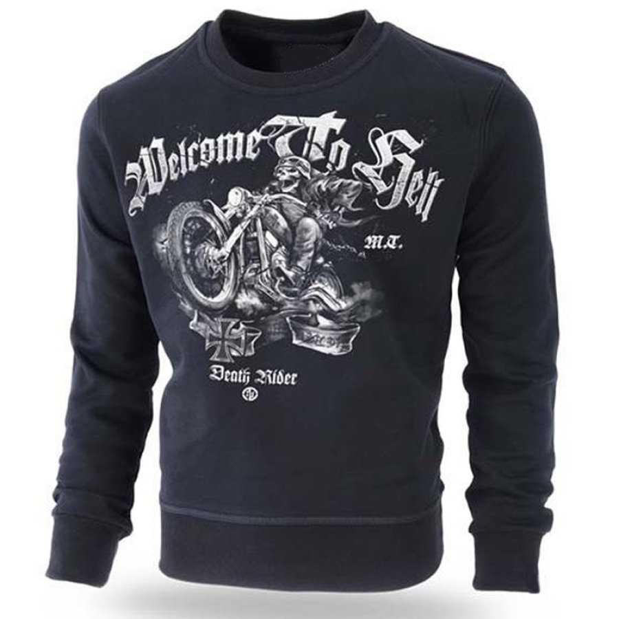 

Men's Vintage Dr. Welcome To Hell Doberman Pinscher Aggressive Print Sweatshirt