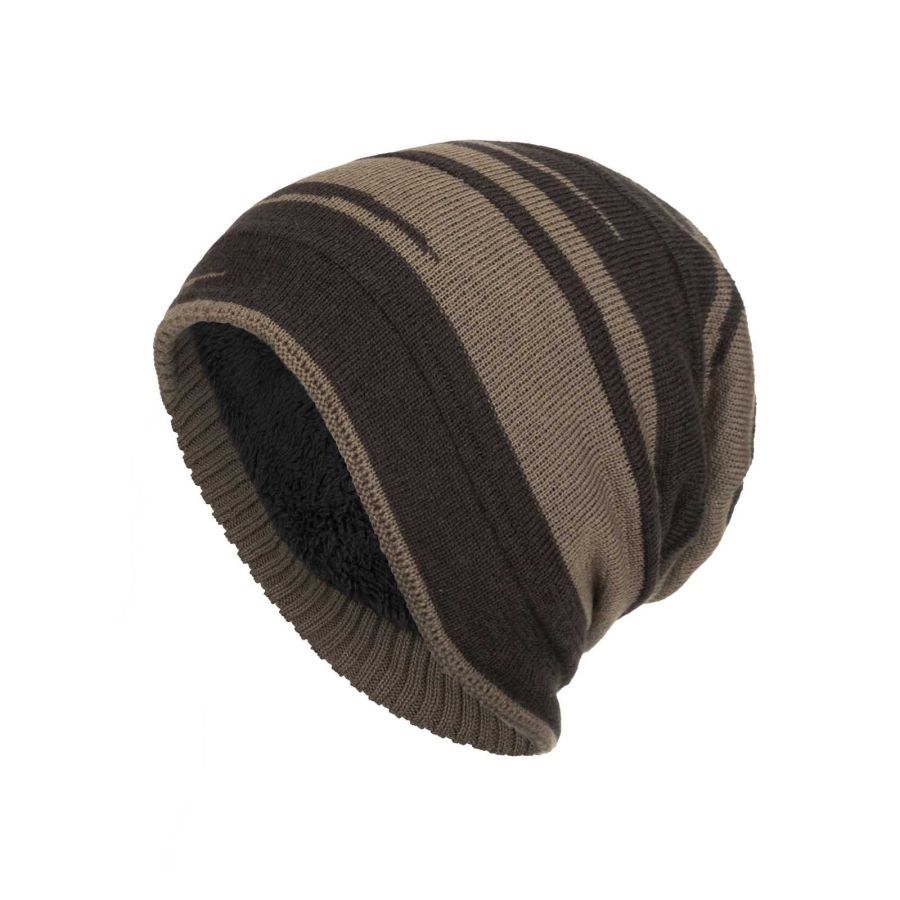 

Men's Fleece Warm Contrasting Striped Knitted Hat