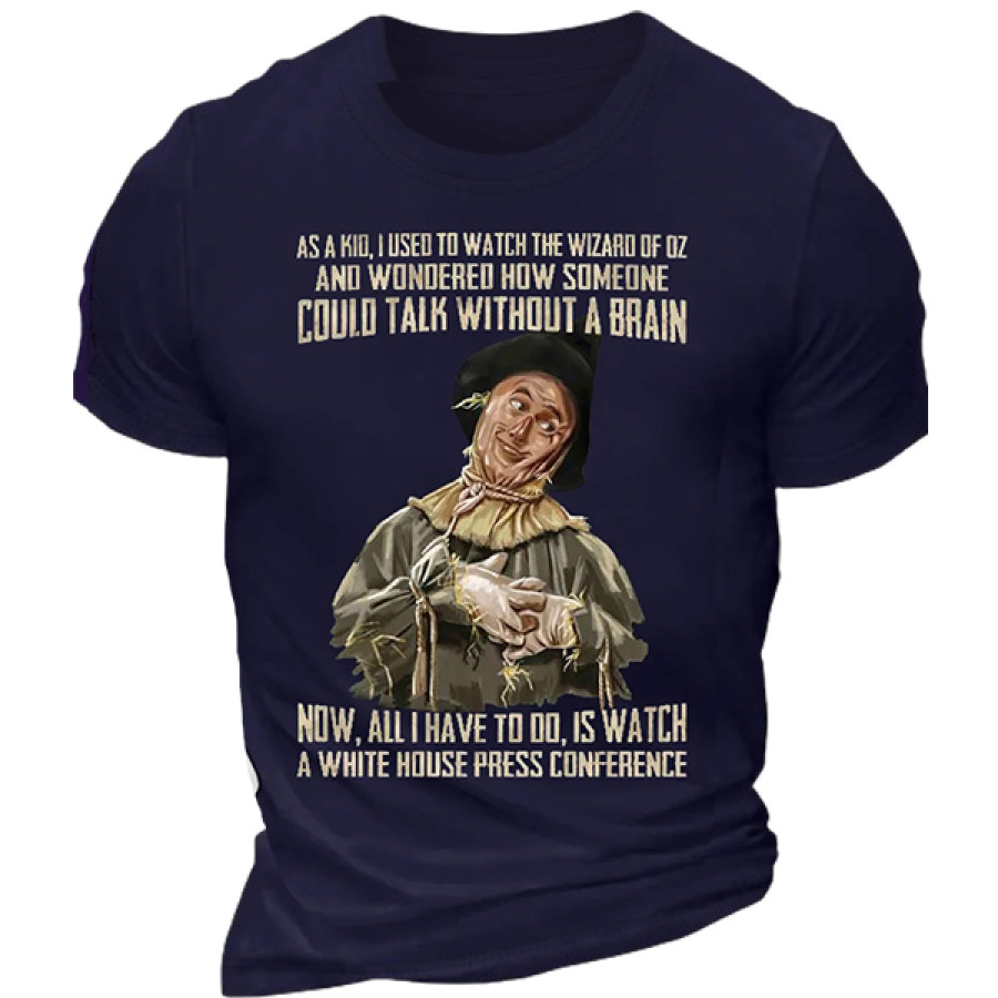 

Als Kind War „All I Have To Do Could Talk Without A Brain“ Lässiges Herren-Kurzarm-T-Shirt