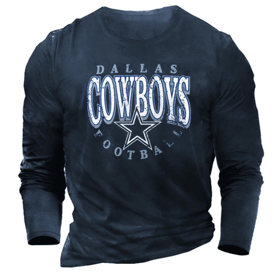 

Camiseta Informal De Manga Larga Para Uso Diario Del Super Bowl De Los Dallas Cowboys Para Hombre