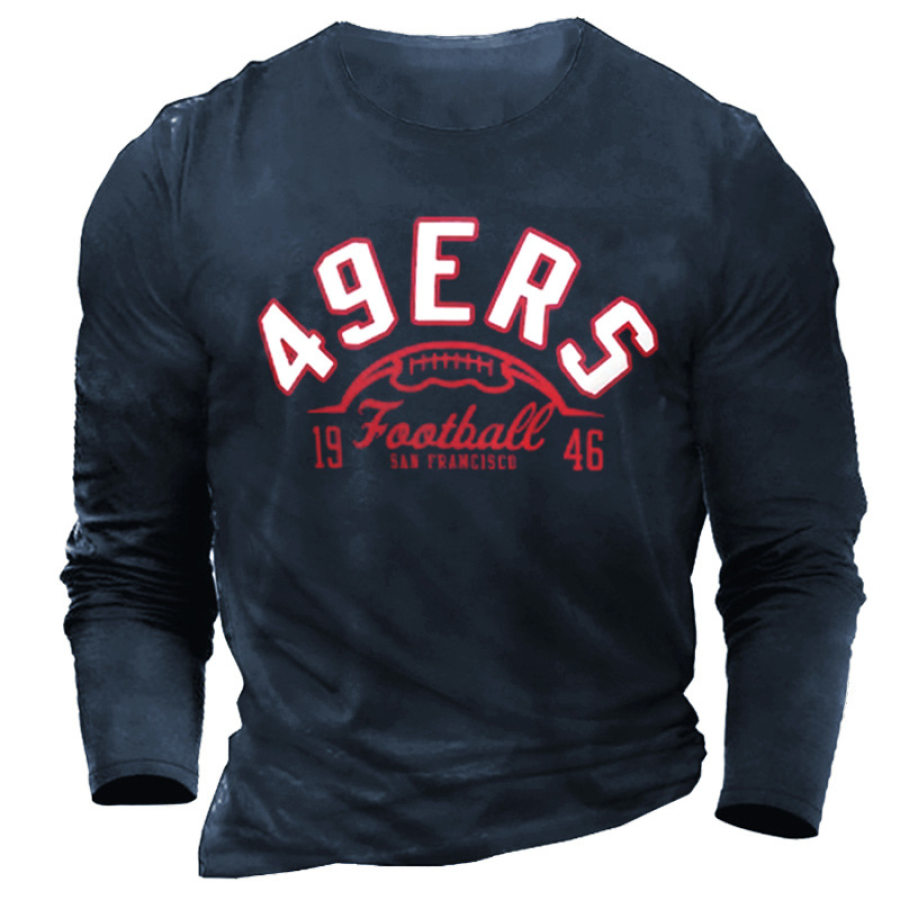 

San Francisco 49ers Super Bowl Alltags-Langarm-T-Shirt Für Herren