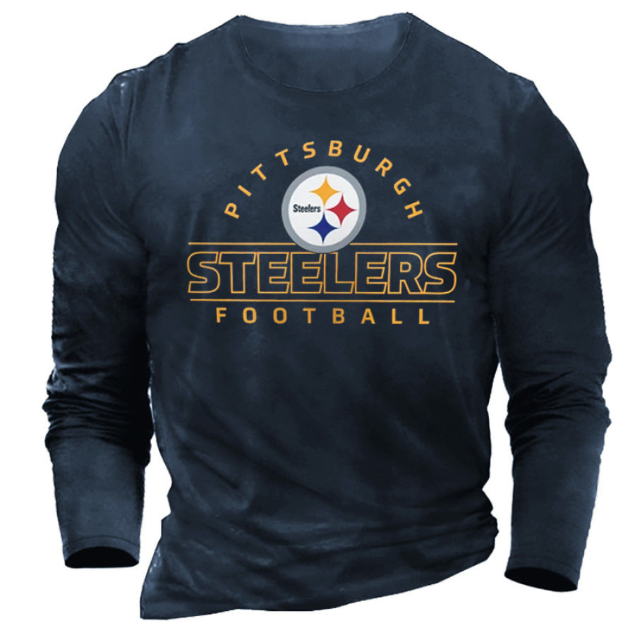 

Camiseta Informal De Manga Larga Para Uso Diario Del Super Bowl De Los Pittsburgh Steelers Para Hombre