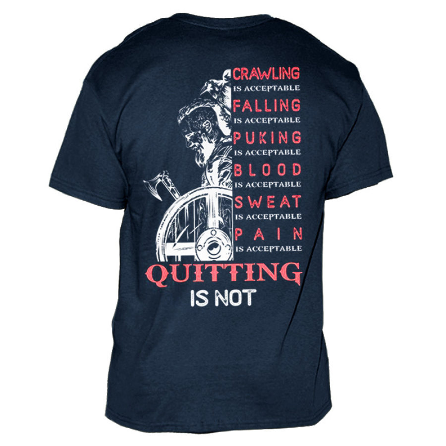 

Men's Quitting Print Everyday Casual Short Sleeve T-shirt