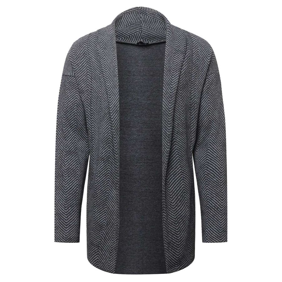 

Men's Jacket Herringbone Vintage Outdoor Pocket Lapel Long Sleeve Coat