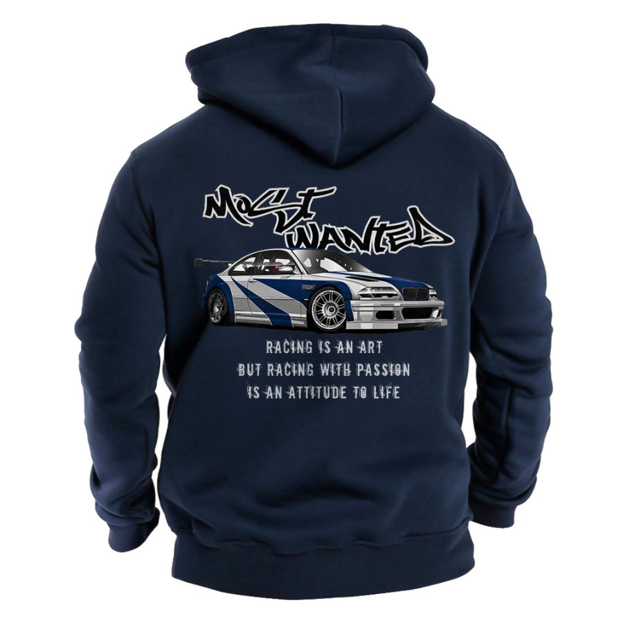 

Sudadera Con Capucha Para Hombre Most Wanted Racing Print Tops Diarios De Manga Larga Al Aire Libre