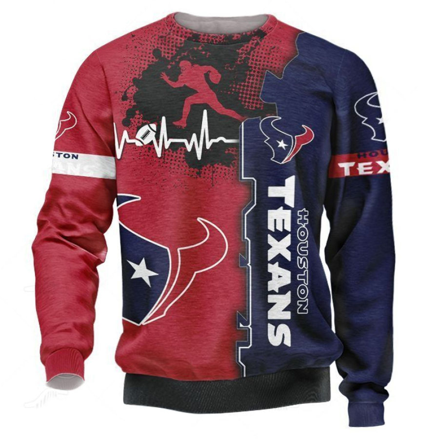 

Sudadera Con Capucha De Los Houston Texans Para Hombre Jersey Con Cuello Redondo Y Estampado Del Super Bowl De La NFL