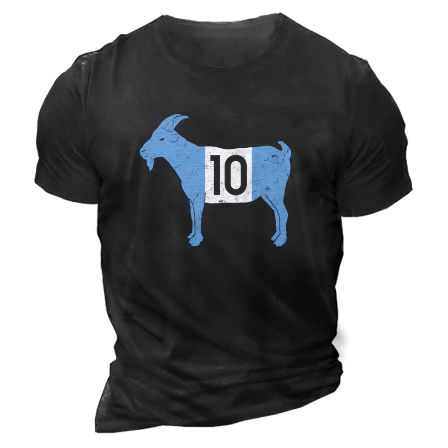 

Camiseta Para Hombre Fútbol No. 10 Fans Impreso Manga Corta Diario Casual