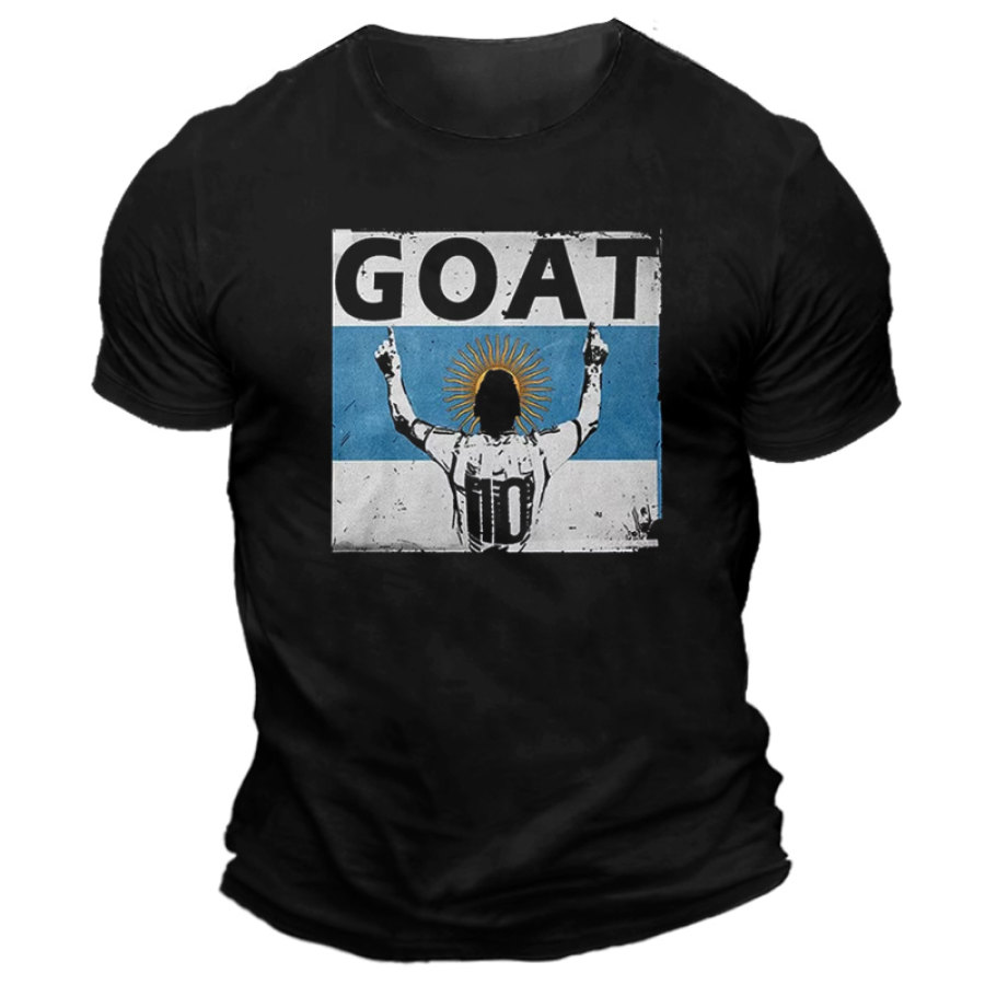 

Camiseta Para Hombre Fútbol No. 10 Fans Impreso Manga Corta Diario Casual