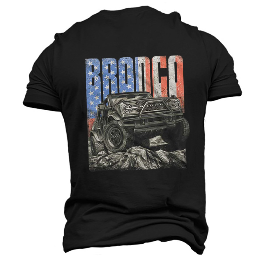 

Camiseta Diaria De Verano De Manga Corta Informal Para Viaje Todoterreno En Jeep Al Aire Libre Para Hombre