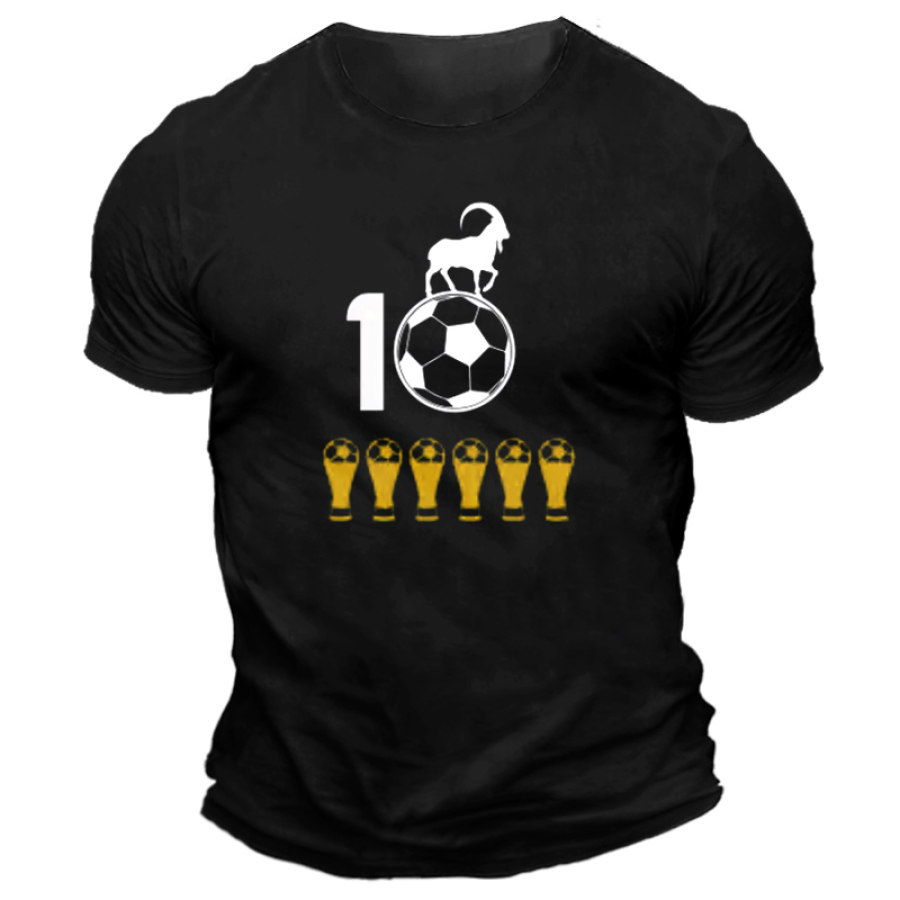 

Camiseta Para Hombre Fútbol No. 10 Fans Impreso Manga Corta Diario Casual