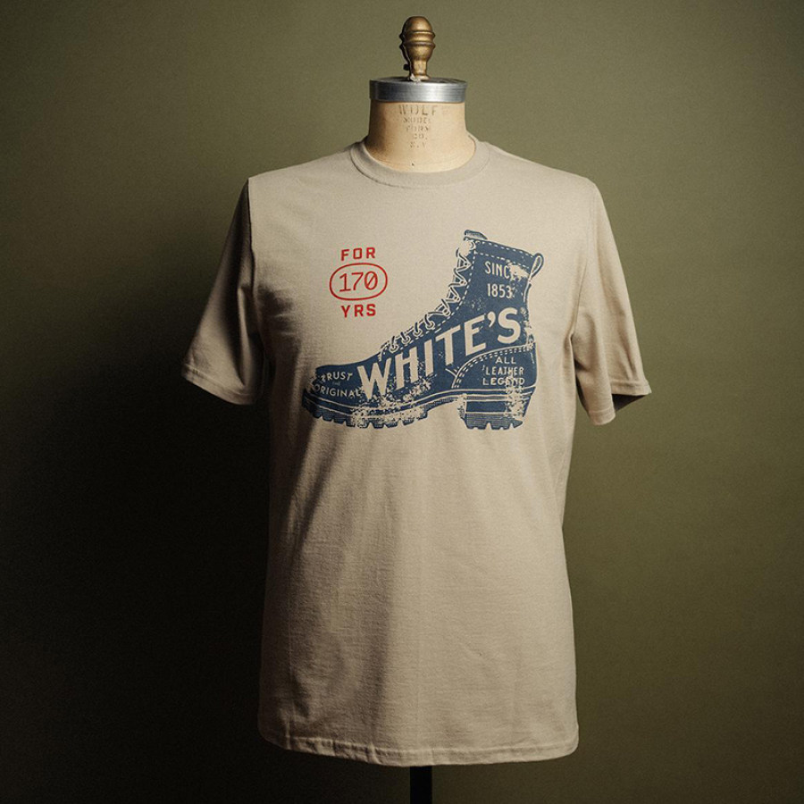 

T-shirt Décontracté à Manches Courtes Pour Hommes Vintage 170 Ans Imprimé Graphique