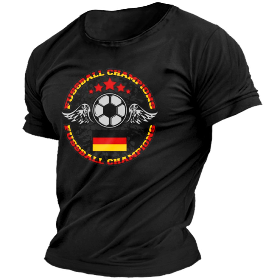 

Men's German Fussball Champions Soccer Short Sleeve T-Shirt