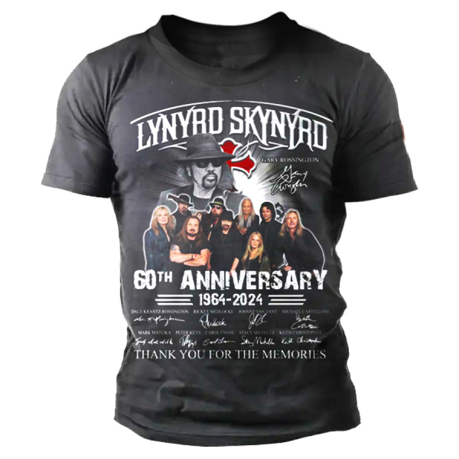 

Lynyrd Skynyrd Rock Fan Männer Casual Kurzarm T-Shirt