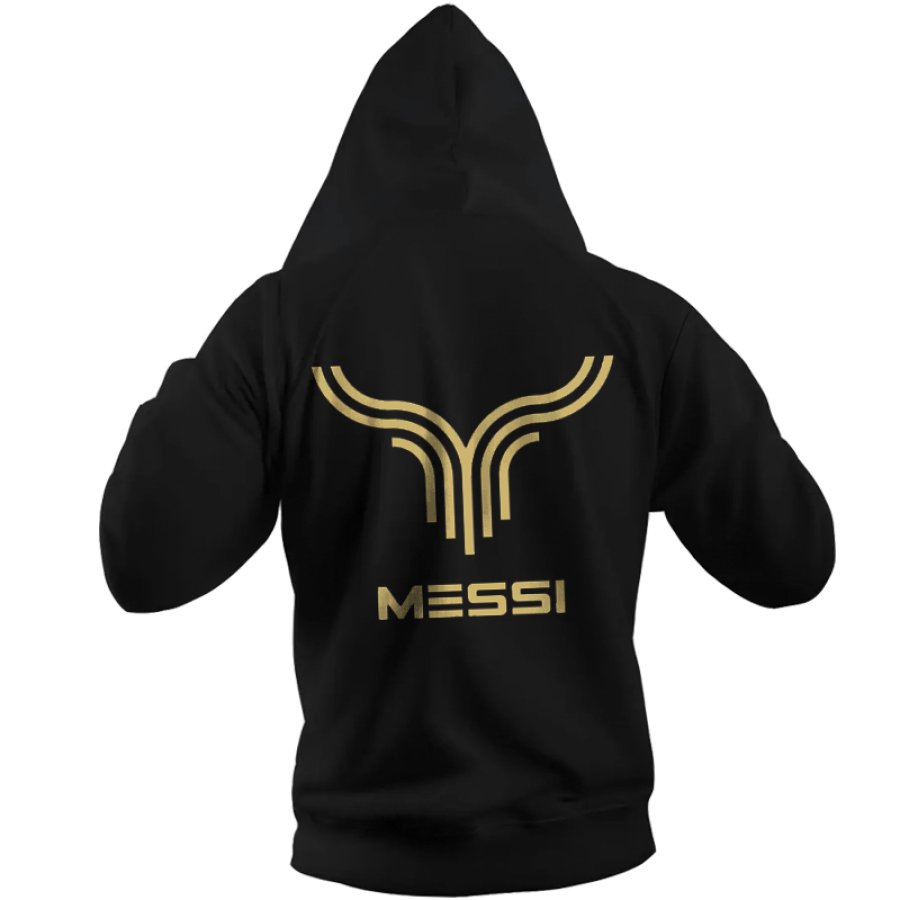 

Vintage Messi Bundesliga-Fußball-Hoodie Für Herren